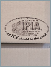 Marchio IPIA su scatola ghiacciobox